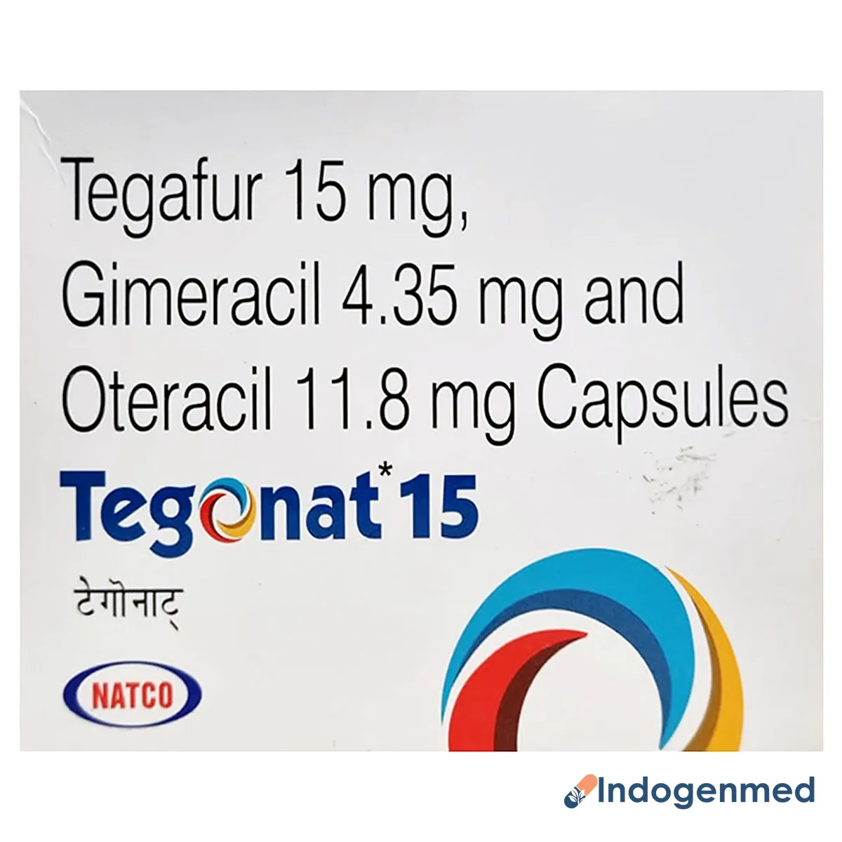 Tegonat 15 Mg Capsule 2 Tegonat 15 Mg Capsule (Gimeracil/Oteracil/Tegafur)