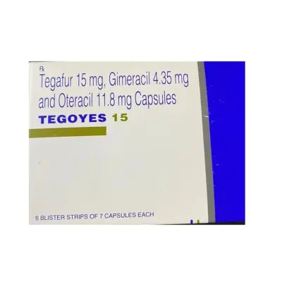 Tegoyes 15 Mg Capsule (Gimeracil/Oteracil/Tegafur)
