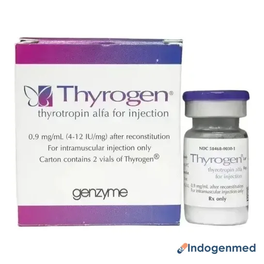 Thyrogen Kit 0.9 Mg Injection 2 Thyrogen Kit 0.9 Mg Injection (Thyrotropin Alfa)