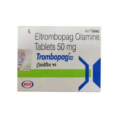 Trombopag 50 Mg Tablet (Eltrombopag)