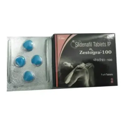 Zestogra 100 Mg Tablet 4 (Sildenafil Citrate)