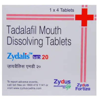 Zydalis Md 20 Mg Tablet 4 (Tadalafil)