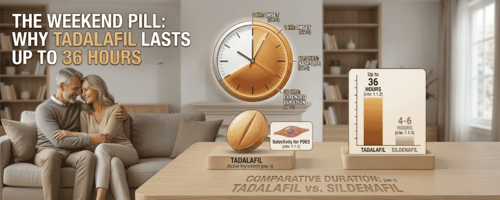 The Weekend Pill: Why Tadalafil Lasts Up to 36 Hours