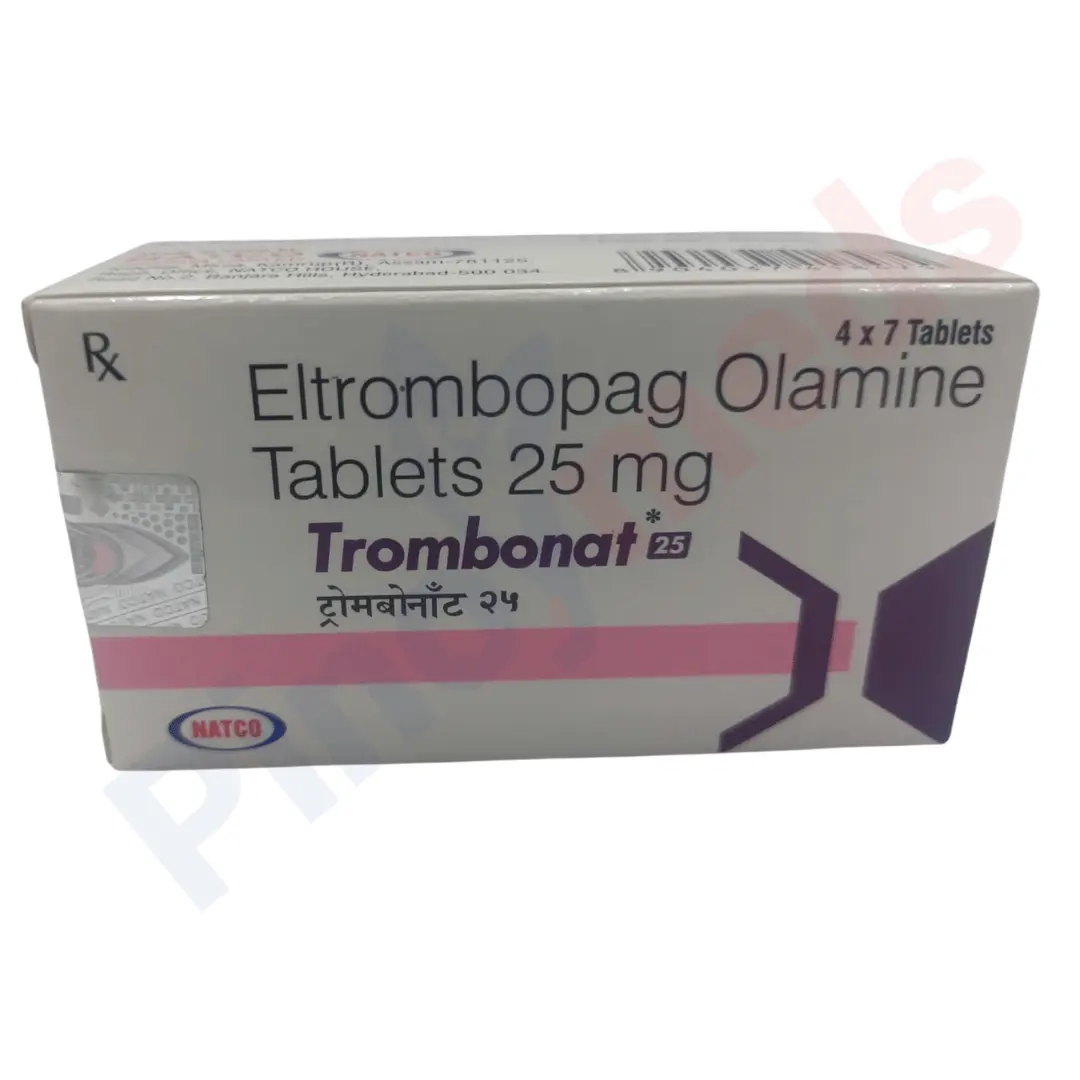 Trombonat 25 Mg Tablet 1 Trombonat Eltrombopag 25 Mg Tablet