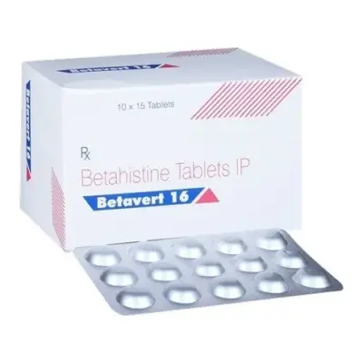 Betavert 16 Mg Tablets (Betahistine)