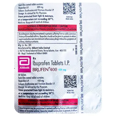 Brufen 400 Mg Tablets (Ibuprofen)