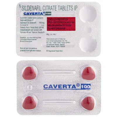 Caverta 100 Mg Tablets (Sildenafil Citrate)