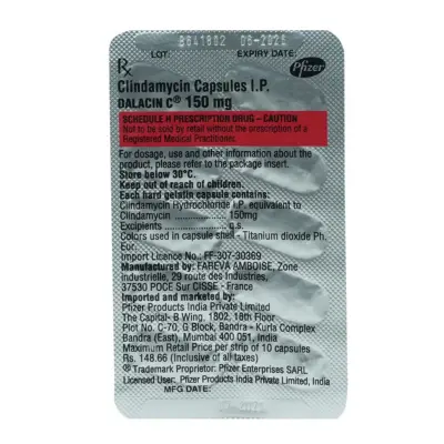 Dalacin C 150 Mg Tablets (Clindamycin)