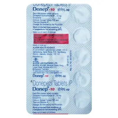 Donep 10 Mg Tablets (Donepezil)