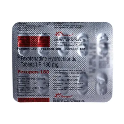 Fexopen 180 Mg Tablets (Fexofenadine)