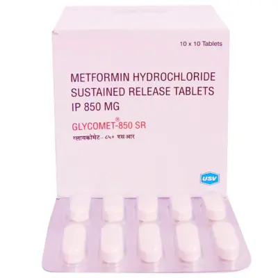 Glycomet 850 Mg Tablets (Metformin)