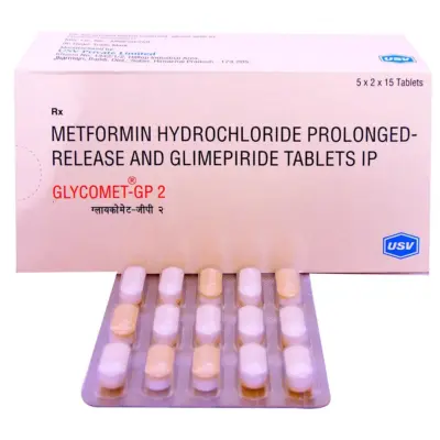 Glycomet Gp 2 Mg Tablets (Glimepiride/Metformin)
