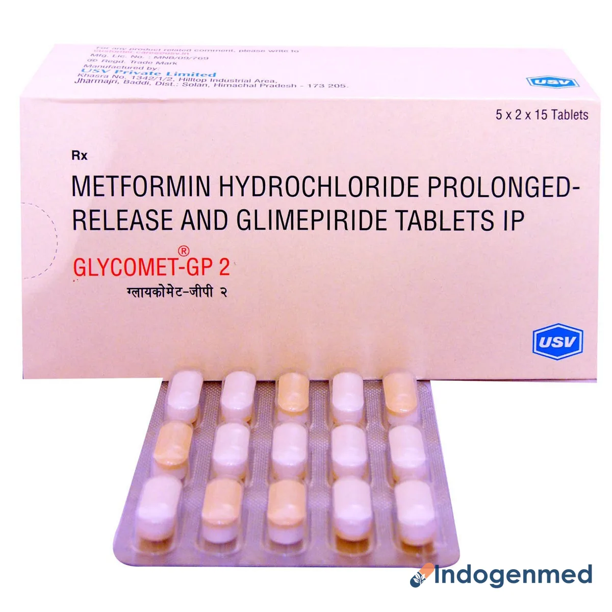 Glycomet Gp 2 Mg Tablets 2 Glycomet Gp 2 Mg Tablets (Glimepiride/Metformin)