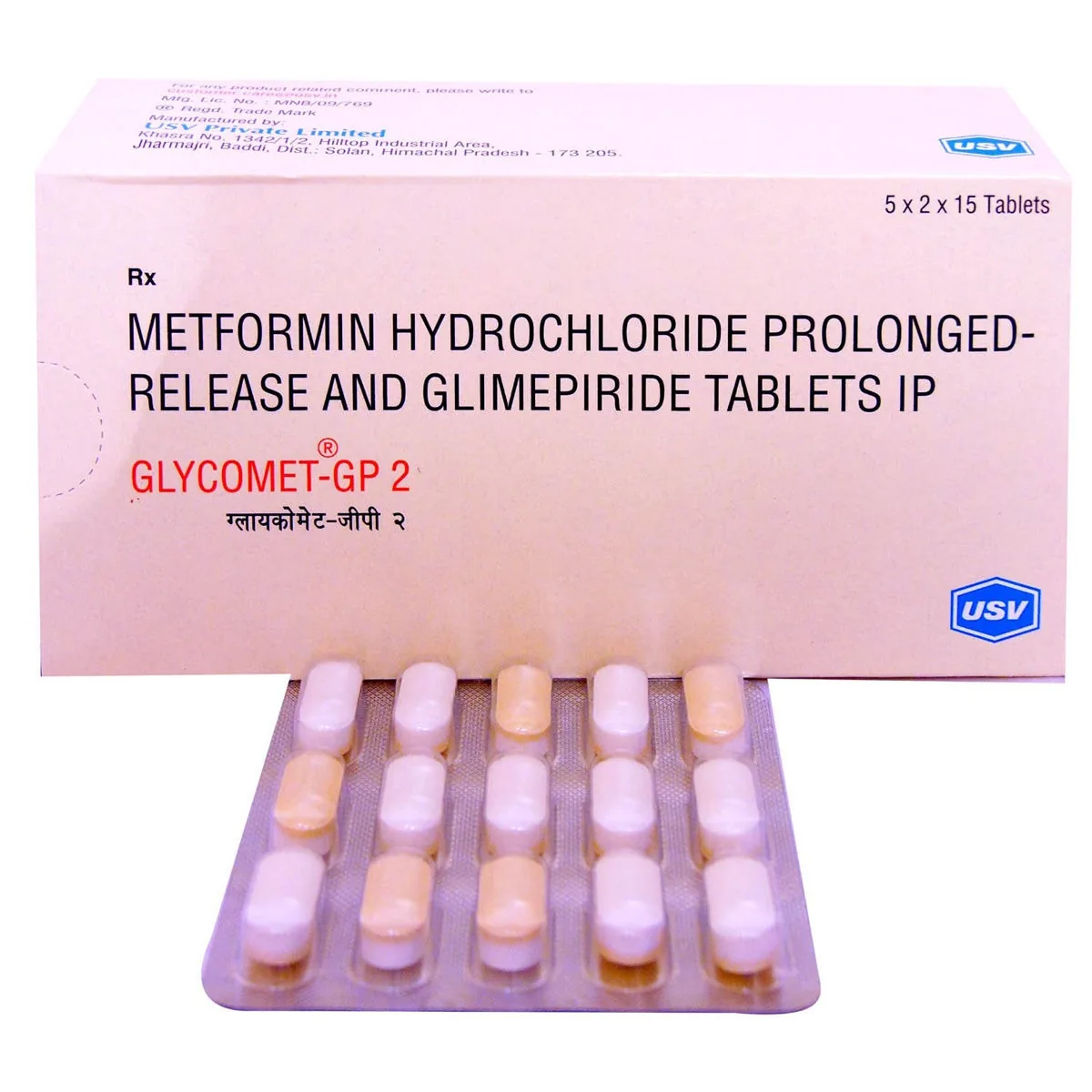 Glycomet Gp 2 Mg Tablets 1 Glycomet Gp 2 Mg Tablets (Glimepiride/Metformin)