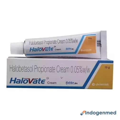 Halovate Cr 0.05% 15 Gm Cream 2 Halovate CR 0.05 % 30 Gm (Halobetasol)