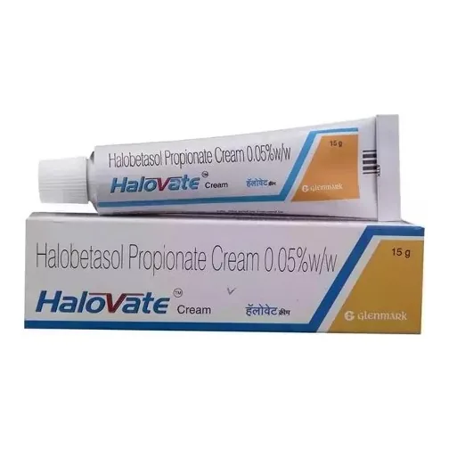 Halovate Cr 0.05% 15 Gm Cream 1 Halovate CR 0.05 % 30 Gm (Halobetasol)