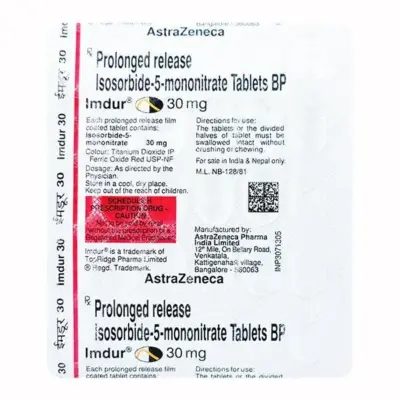Imdur 30 Mg Tablets (Isosorbide Mononitrate)