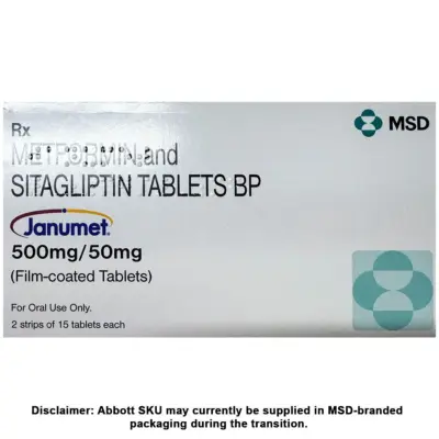Janumet 50+500 Mg Tablets (Metformin/Sitagliptin)