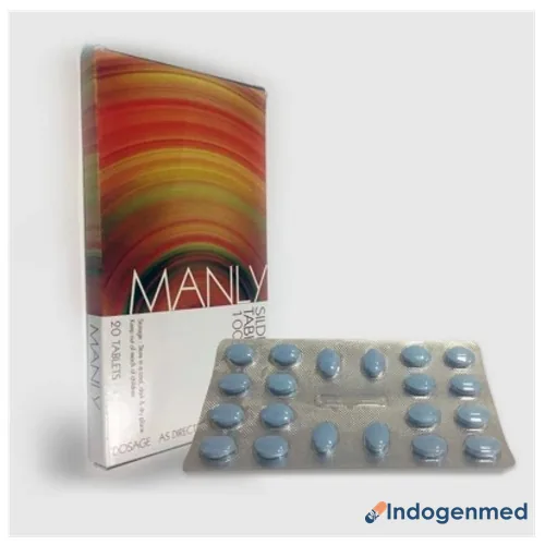 Manly 100 Mg Tablets 2 Manly 100 Mg Tablets (Sildenafil Citrate)