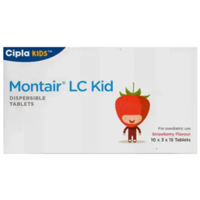 Montair Lc Kid 4+2.5 Mg Tablets (Levocetirizine/Montelukast)