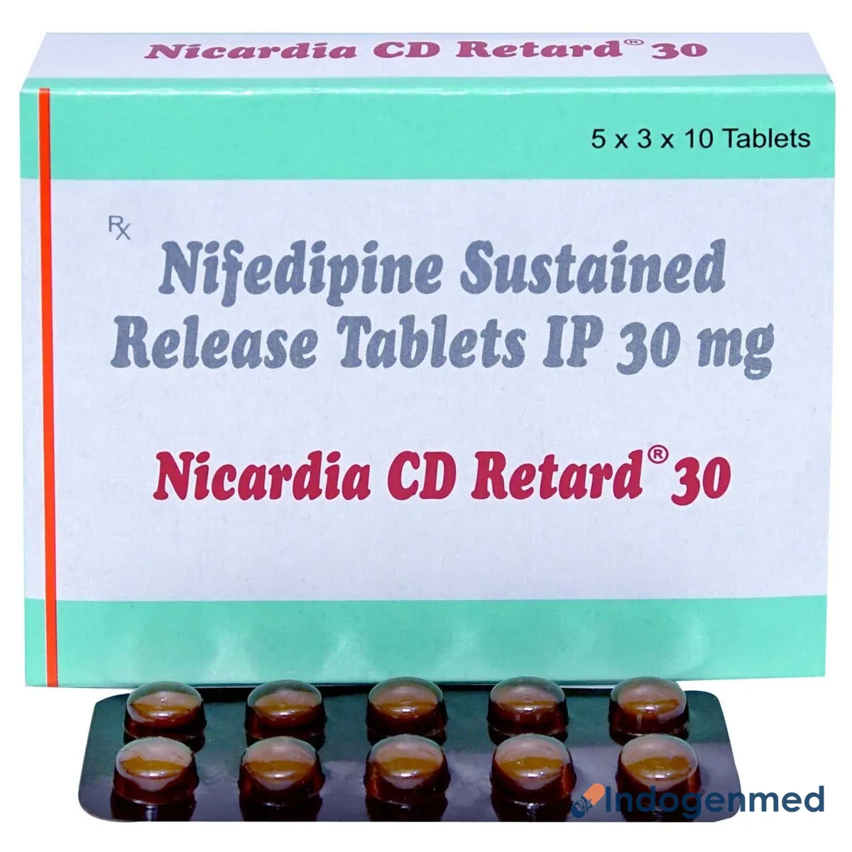 Nicardia Cd 30 Mg Tablets 2 Nicardia Cd 30 Mg Tablets (Nifedipine)