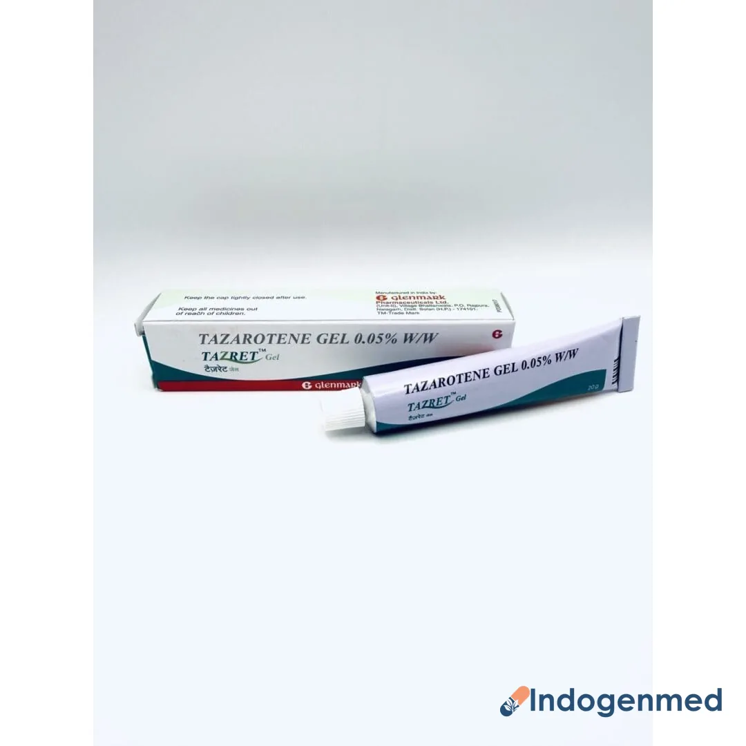 Tazret 0.05% 20 Gm Gel 2 Tazret 15 Gm 0.05 % Gel (Tazarotene)
