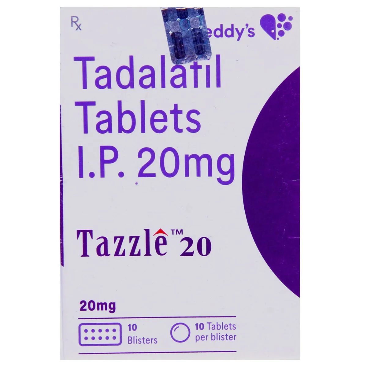 Tazzle 20 Mg Tablets 1 Tazzle 20 Mg Tablets (Tadalafil)