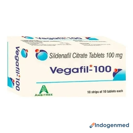 Vegafil 100 Mg Tablets 2 Vegafil 100 Mg Tablets (Sildenafil Citrate)