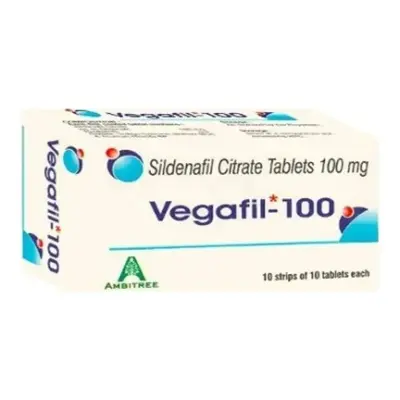 Vegafil 100 Mg Tablets (Sildenafil Citrate)