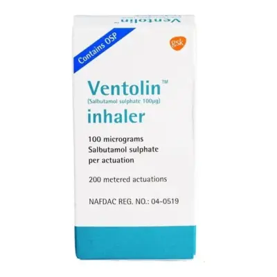 Ventorlin 100 Mcg Inhaler (Salbutamol)