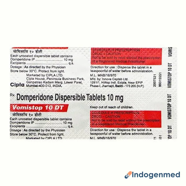 Vomistop 10 Mg Tablets 2 Vomistop 10 Mg Tablets (Domperidone)