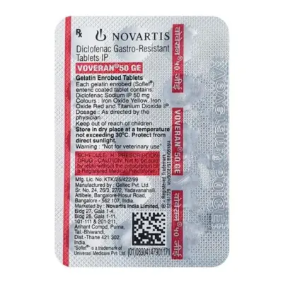Voveran Ge 50 Mg Tablets (Diclofenac)
