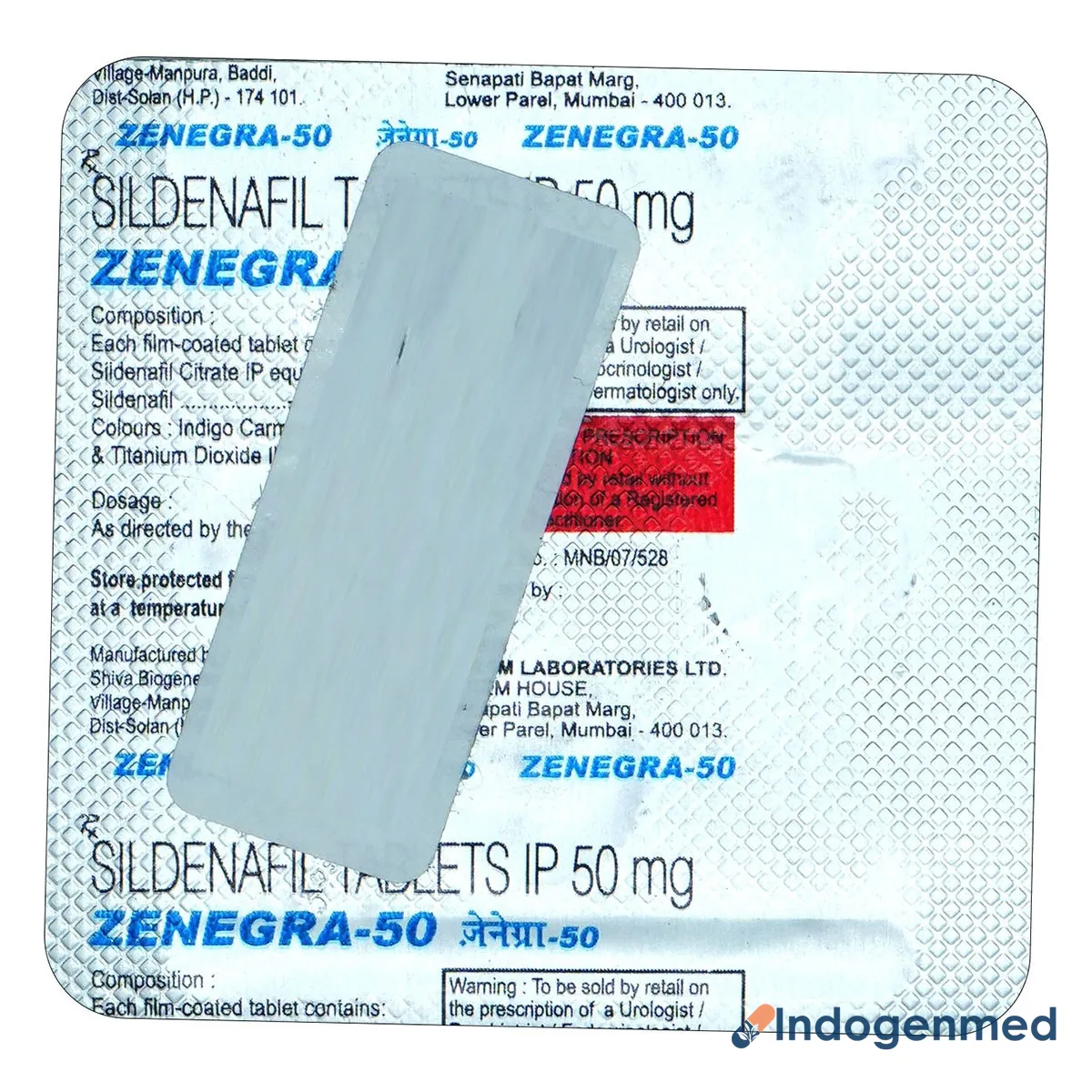 Zenegra 50 Mg Tablets 2 Zenegra 50 Mg Tablets (Sildenafil Citrate)