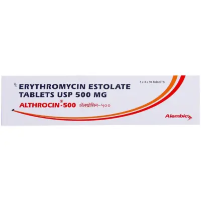 Althrocin 500 Mg Tablets (Erythromycin)