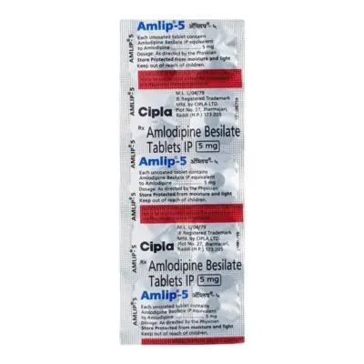 Amlip 5 Mg Tablets (Amlodipine)