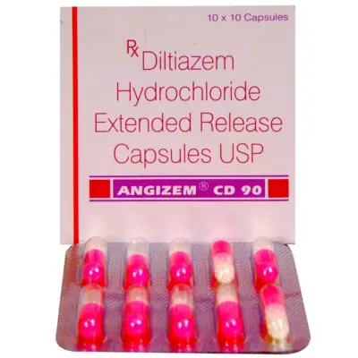 Angizem Cd 90 Mg Tablets (Diltiazem)