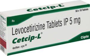 Cetcip L 5 Mg Tablets
