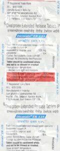 Dicorate ER 125 Mg Tablets