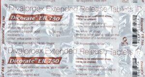 Dicorate ER 750 Mg Tablets
