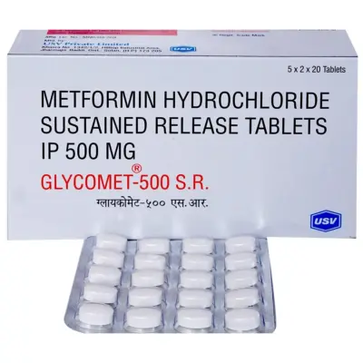 Glycomet SR 500 Mg Tablets (Metformin)