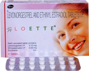 Loette 0.10 Mg+0.02 Mg Tablets