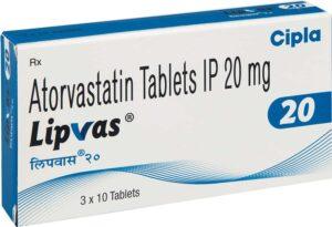 Lipvas 20 Mg Tablets