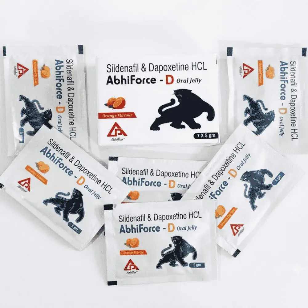Abhiforce D 160 Mg Oral Jelly 2 Abhiforce D 160 Mg Oral Jelly (Sildenafil & Dapoxetine)