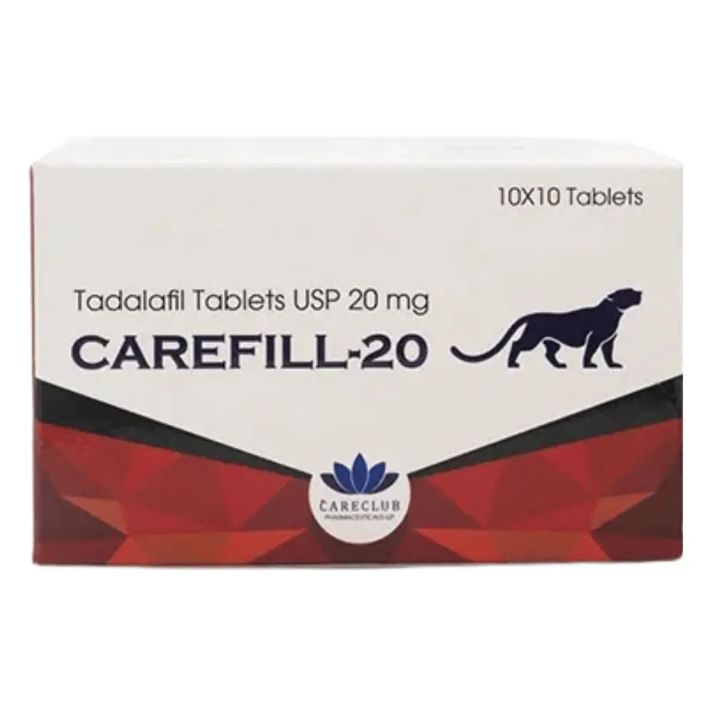 Carefill 20 Mg Tablets 1 Carefill 20mg Tadalafil Tablets