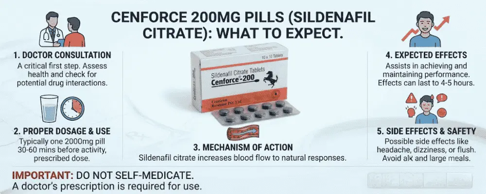 男性向けセンフォース200mg（シルデナフィルクエン酸塩）：期待できること