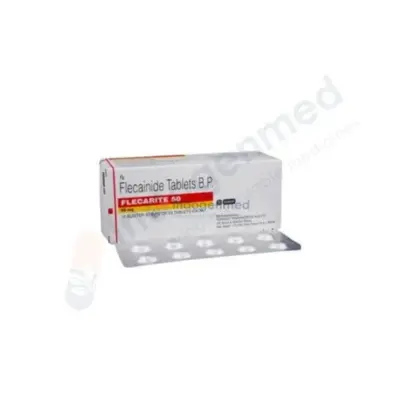 Box of Flecainide tablets packaging