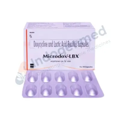 Box of Microdox-LBX capsules